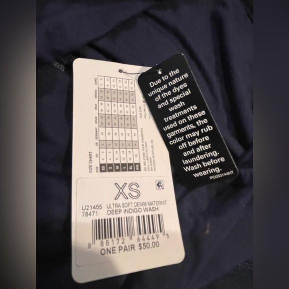 HUE Womens Ultra Soft Denim Maternity Skimmer Leggings Size XS - $50 - NWT - Picture 3 of 6